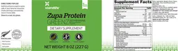 Label for Zupa Protein Greenz Banana Flavor