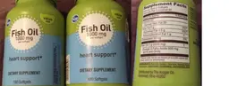 Label for Fish Oil 1000 mg
