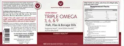 Label for Triple Omega 3, 6, & 9