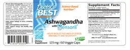Label for Ashwagandha With Sensoril 125 mg