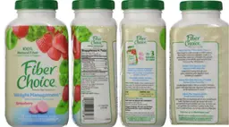 Label for Fiber Choice Weight Management Strawberry