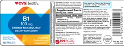 Label for B1 100 mg