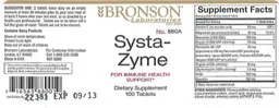 Label for Systa-Zyme
