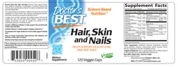 Label for Hair, Skin And Nails