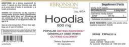 Label for Hoodia 800 mg