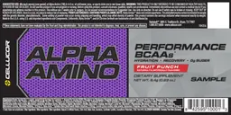 Label for Alpha Amino Fruit Punch