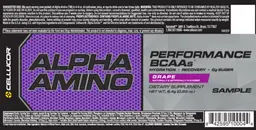 Label for Alpha Amino Grape