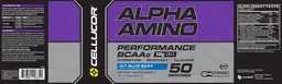 Label for Alpha Amino Icy Blue Razz