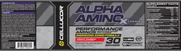 Label for Alpha Amino Xtreme Fruit Punch