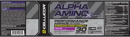 Label for Alpha Amino Xtreme Grape