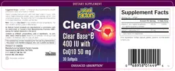 ClearQ Clear Base E 400 IU With CoQ10 50 mg