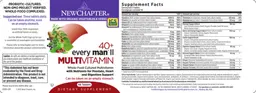Label for 40+ Every Man II Multivitamin