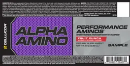 Label for Alpha Amino Fruit Punch