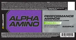 Label for Alpha Amino Lemon Lime