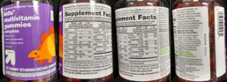 Label for Kids' Multivitamin Gummies Complete