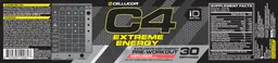 Label for C4 Extreme Energy Cherry Limeade