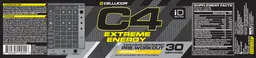 Label for C4 Extreme Energy Lemon Drop