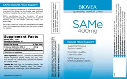 Label for SAMe 400 mg