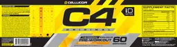 Label for C4 Original Orange Burst