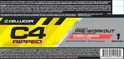 Label for C4 Ripped Cherry Limeade