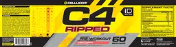 Label for C4 Ripped Cherry Limeade