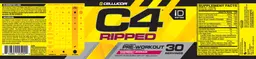 Label for C4 Ripped Raspberry Lemonade