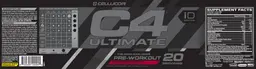 Label for C4 Ultimate Raspberry Lemonade