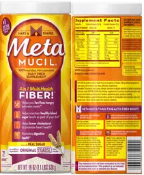 Label for 4 in 1 MultiHealth Fiber! Original Coarse Fiber Powder