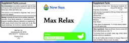 Label for Max Relax