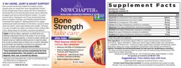 Label for Bone Strength Take Care Slim Tabs