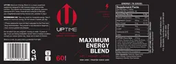 Label for Maximum Energy Blend