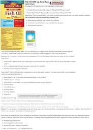 Label for Fish Oil 1000 mg