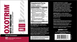 Label for Oxotrim With Meratrim