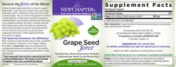 Label for Grape Seed Force
