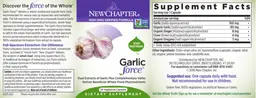 Label for Garlic Force
