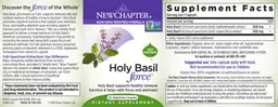 Label for Holy Basil Force