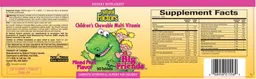 Label for Children's Chewable Multi Vitamin Mixed Fruit Flavor