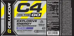 Label for C4 On The Go Berry Blast