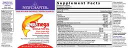 Label for Wholemega Whole Fish Oil 1000 mg