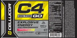 Label for C4 On The Go Cherry Limeade