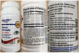 Label for Vision Formula with Lutein
