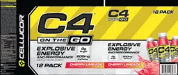 Label for C4 On The Go Cherry Limeade