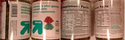Label for Children's Sour Gummy Mulitivitamin