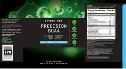 Label for Precision BCAA Blue Raspberry Lemonade