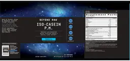 Label for Iso-Casein P.M. Vanilla