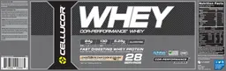 Label for COR-Performance Whey Chocolate Chip Cookie Dough