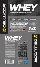 Label for COR-Performance Whey Molten Chocolate