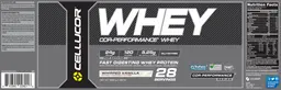 Label for COR-Performance Whey Whipped Vanilla