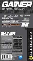 Label for COR-Performance Gainer Chocolate