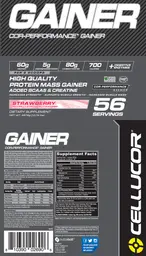 Label for COR-Performance Gainer Strawberry